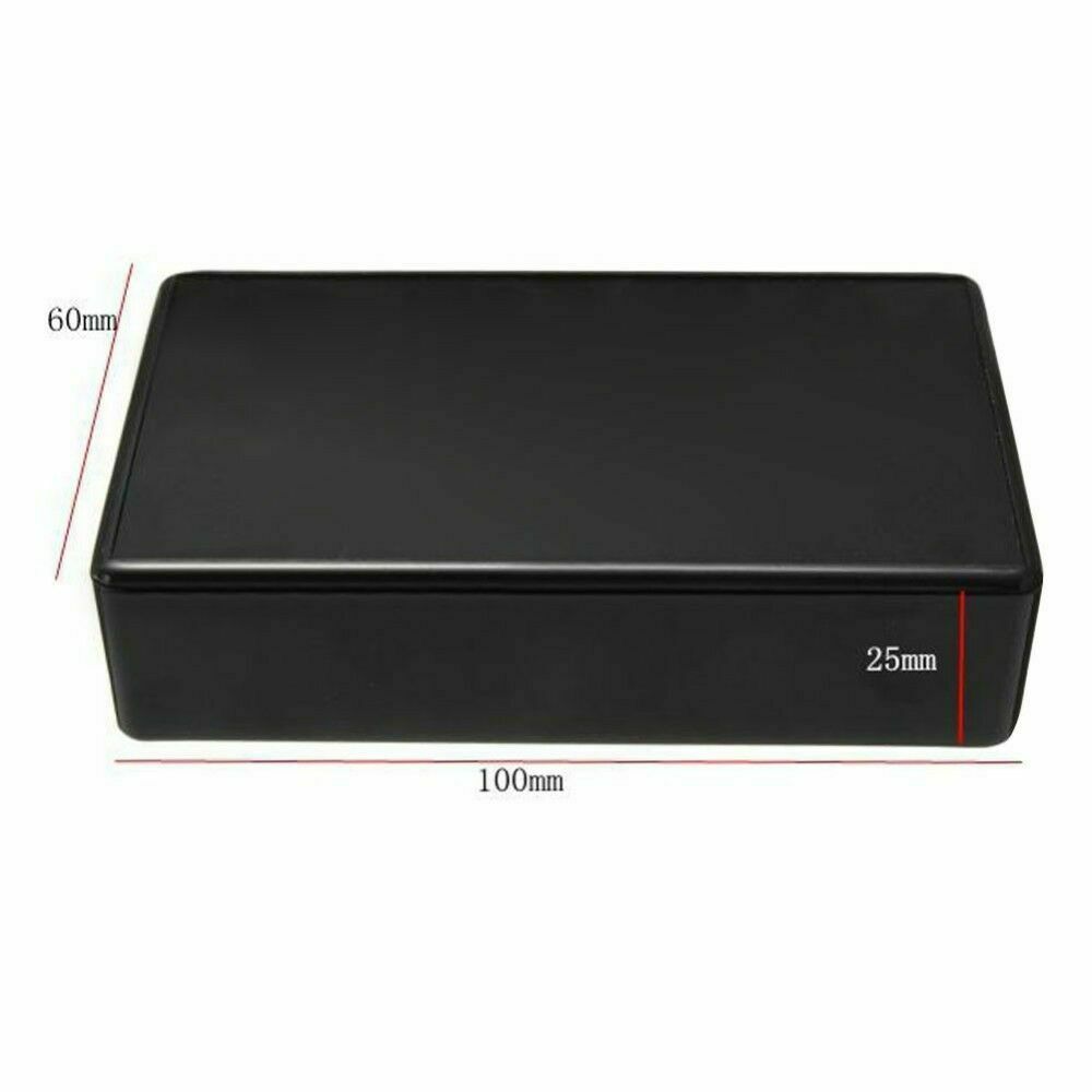 5x Black Plastic Electronic Project Box Enclosure Instrument Case 100x60x25mm