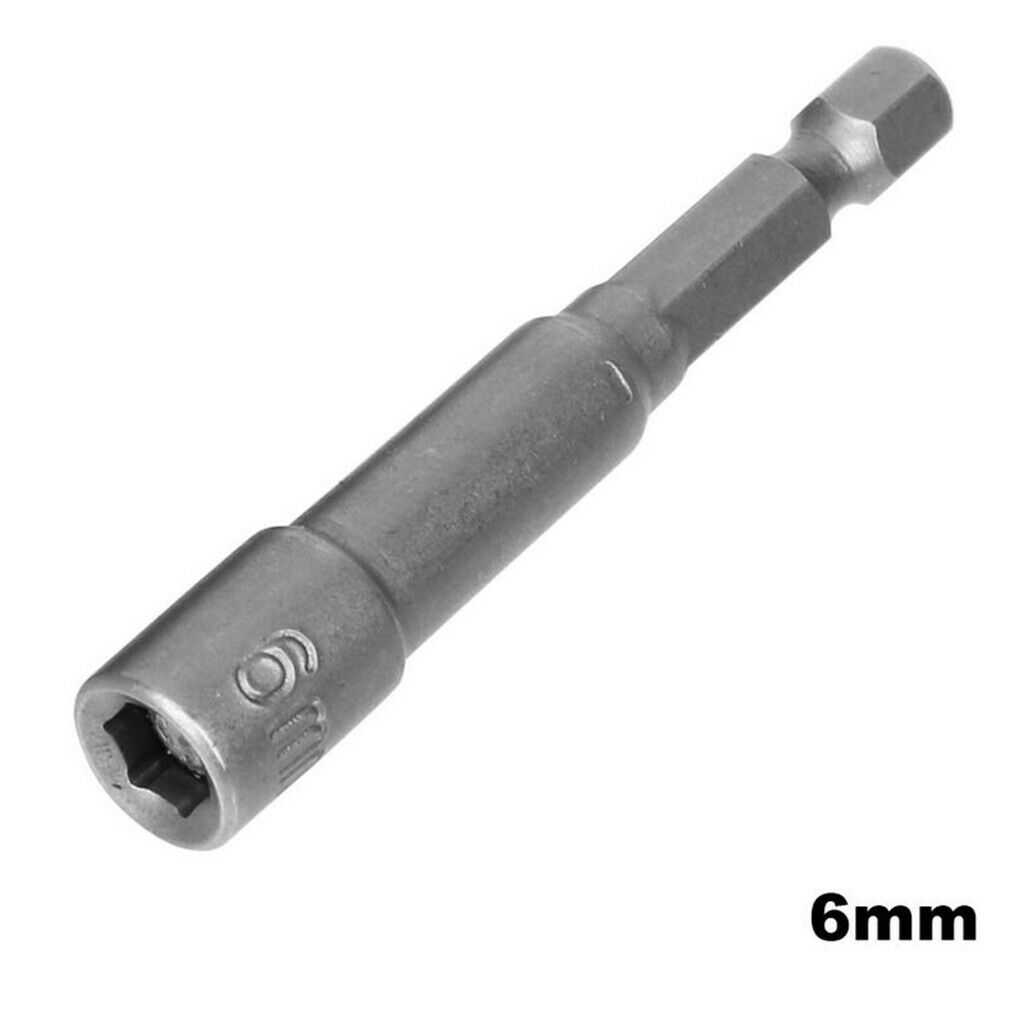 Drill Bits Hex Socket Sets Electric Nut Driver Household Tools 8-19mm 6pcs