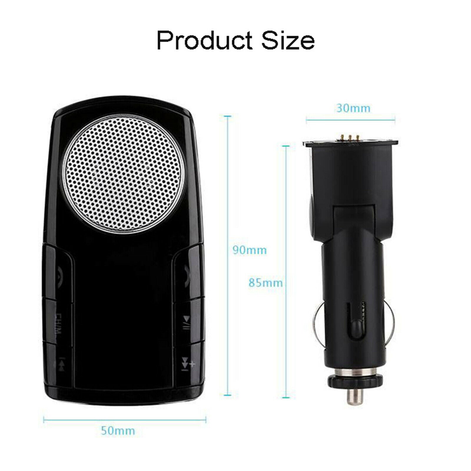 Remote Control FM Transmitter Car Adapter Car MP3 Player USB Port w/Mic