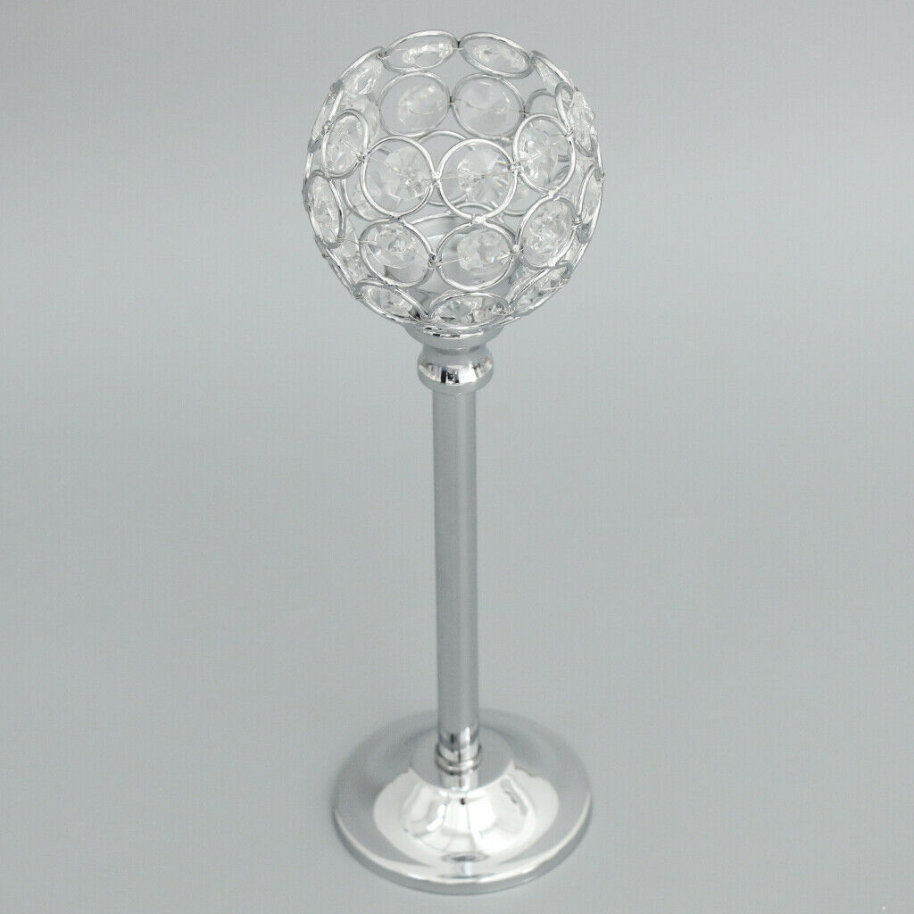 2pcs Mosaic Crystal Wedding Present Candlestick Candle Tea Light Holder Stand