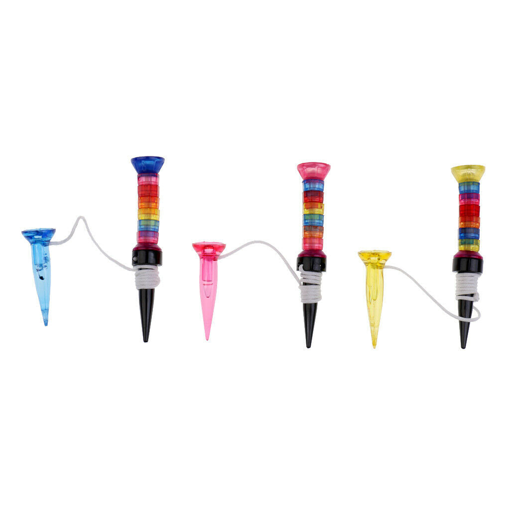 Golf Accessories Magnetic Golf Tees (80mm + 40mm), Random Color