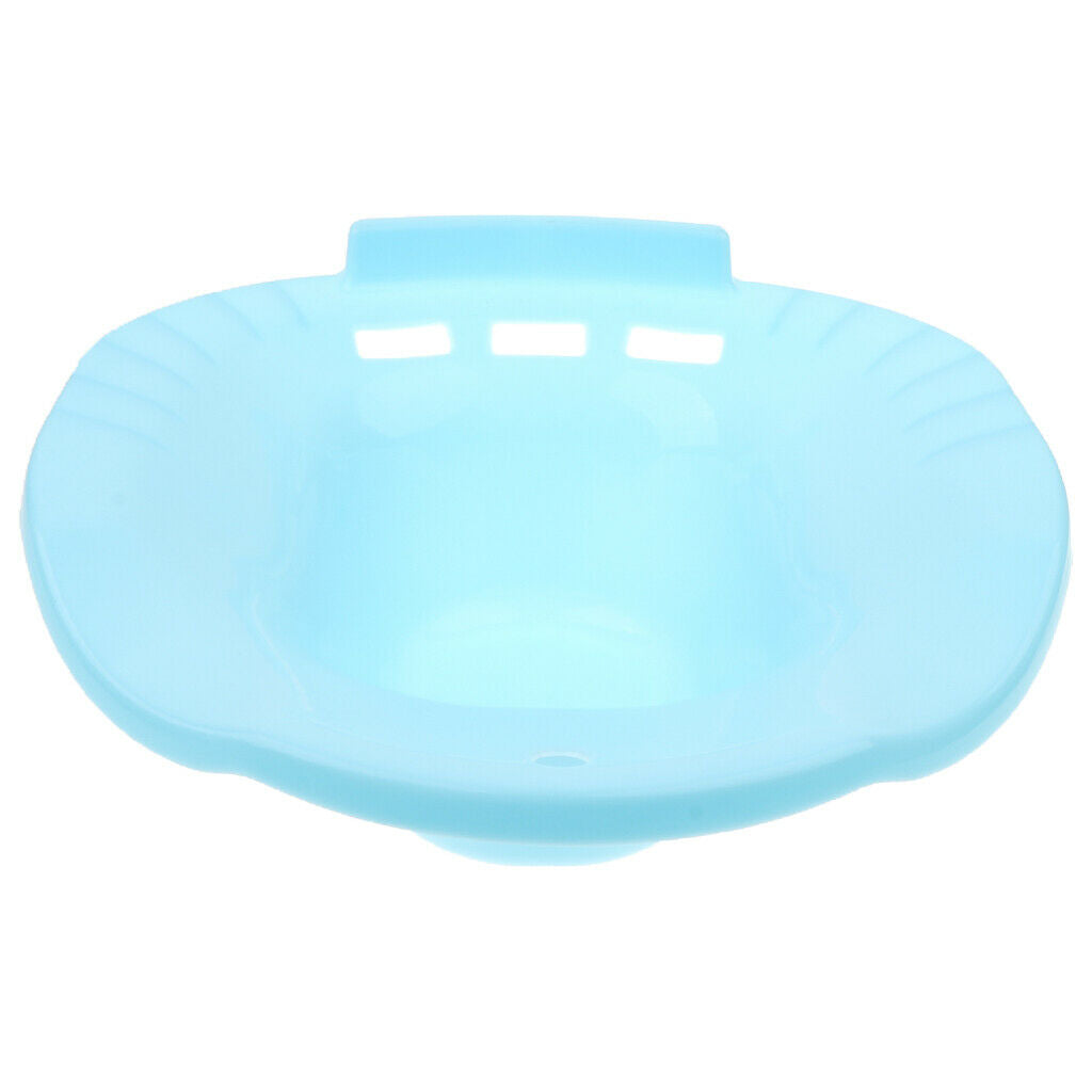 2 Pieces Plastic Sitz Bath Tub Soaking Hip Bath Tub Light  & Blue