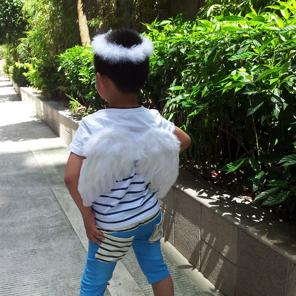 2X Baby Infant Newborn  Angel Wings And Halo Props