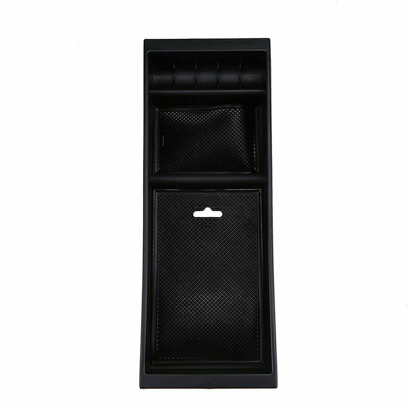Black Armrest Storage Box Central Console Glove Tray For Ford F150 2015-2019