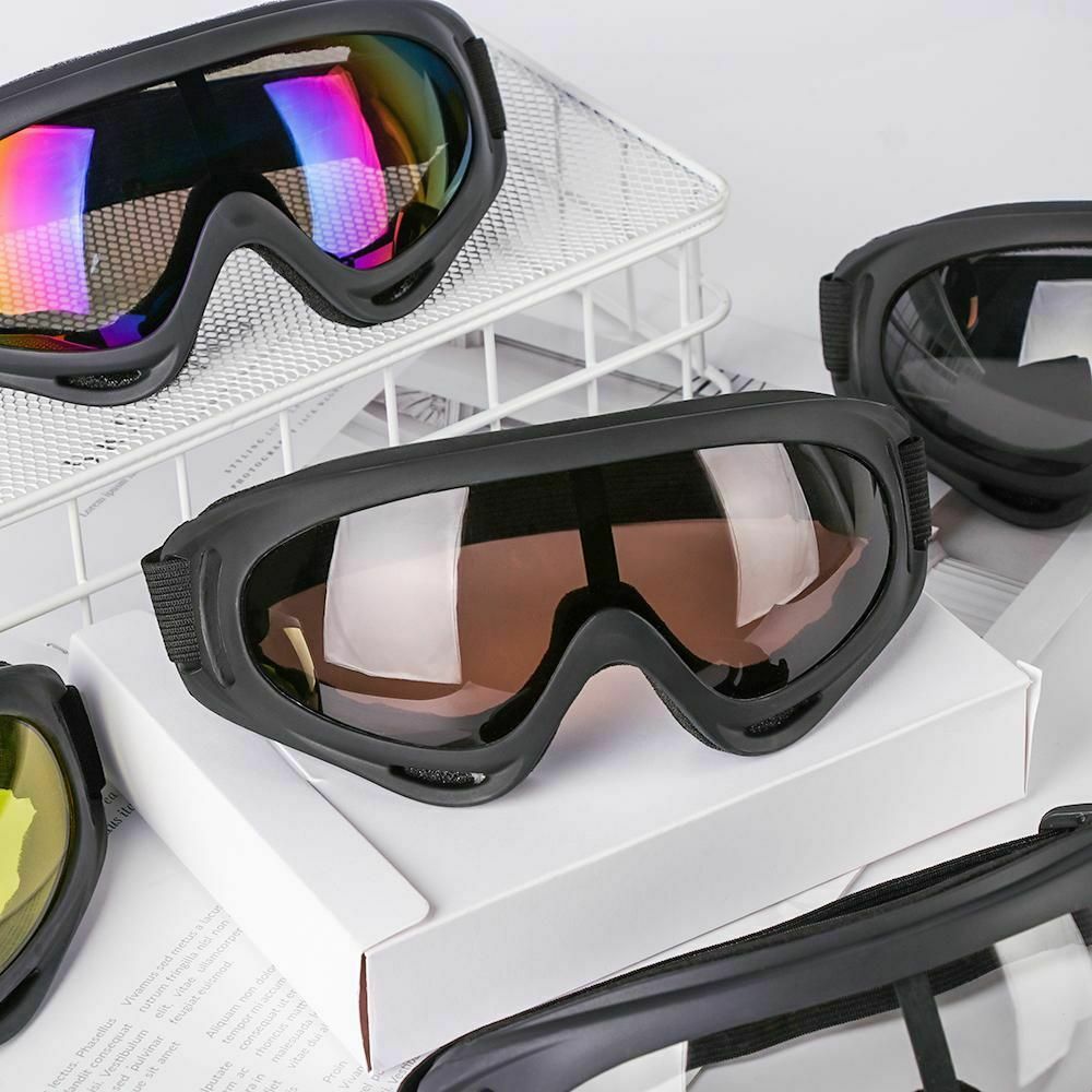 Outdoor Sports Ski Goggles Winter Windproof Eyewear Glasses Lens Frame