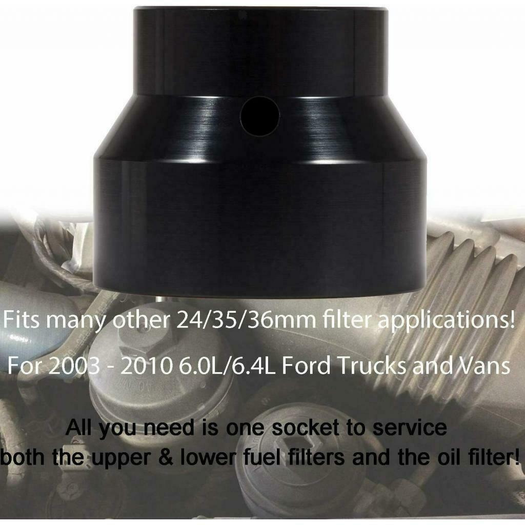 Oil Filter Socket Cap Remover Installer Assistant for 2003-2010 6.0L