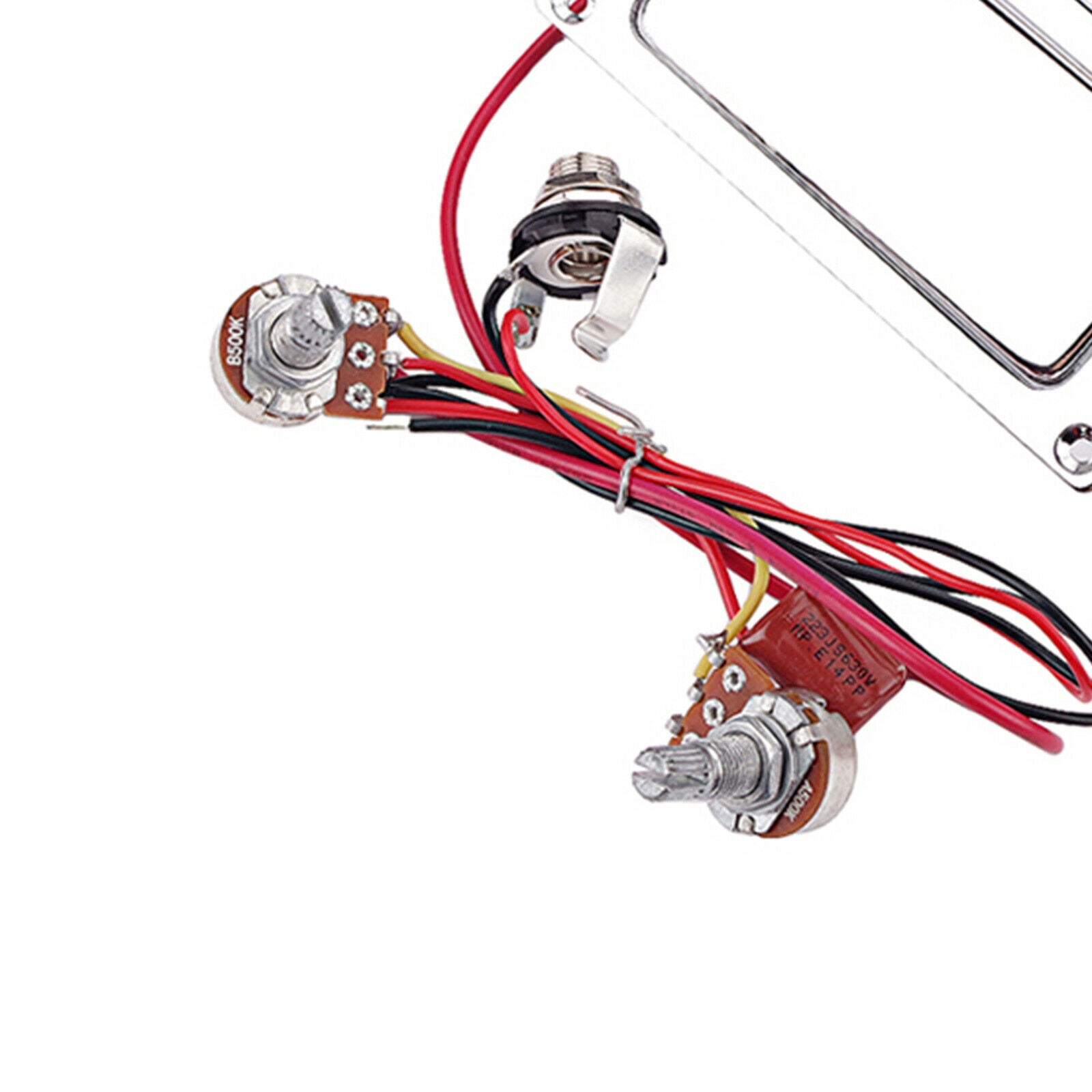 Prewired Guitar Pickup Harness Kit Volume Tone Pots for Electric Guitar