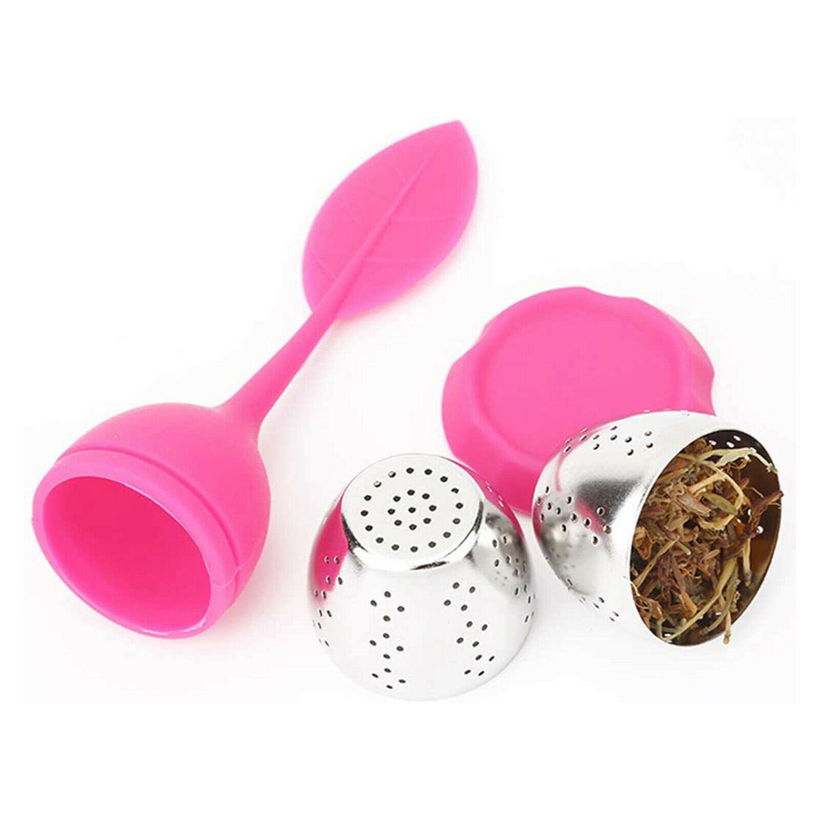 Tea Strainer Loose Tea Steeper Tea Infuser for Loose Leaf Tea Rose Pink