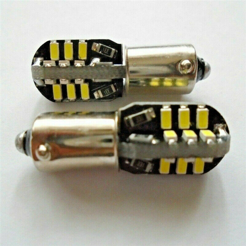 2X T11 T4W 3014 LED BA9S Car Side Light Bulb  24 SMD Interior Lamp White 12V 2W