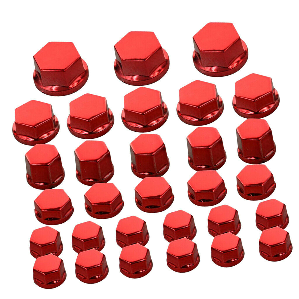 90 Pieces Motorbike Motorcycle Screw   Cover Decoration For Kawasaki