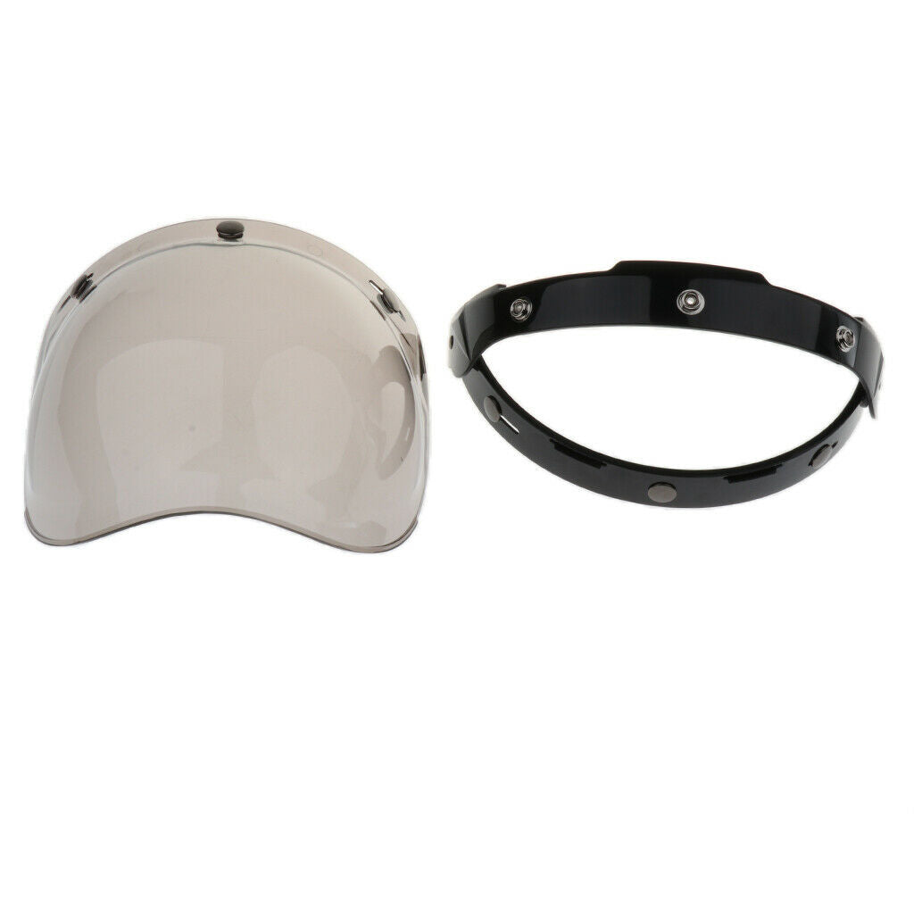2 Colors Bubble Shield Visor for Biltwell Bonanza Gringo & 3 Snap Helmets