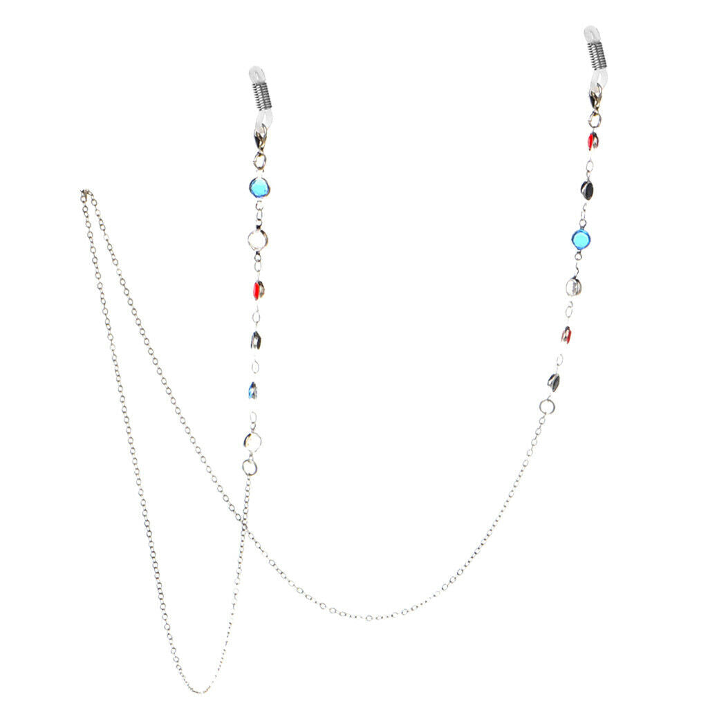 3pcs Eyeglass Sunglasses Cord Holder Necklace Neck Strap Chain Retainers