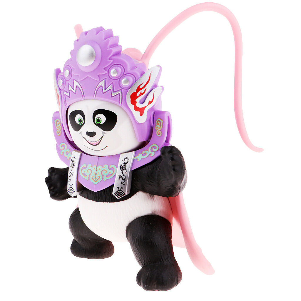 China Culture Nation Creative Chinese Opera Face Change Panda Pink