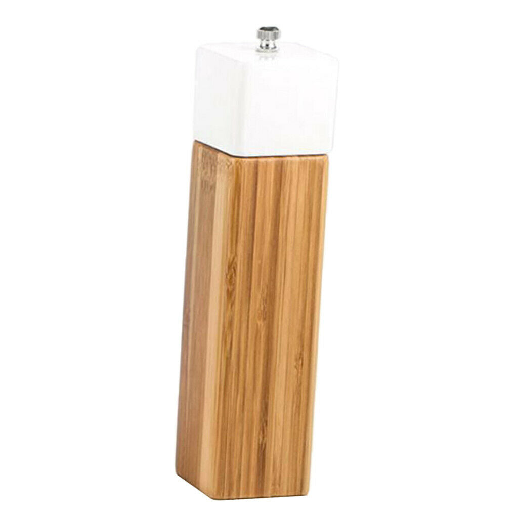 Solid Wood Bamboo Kitchen Pepper Mill Grinder Muller 21.3 x 5cm