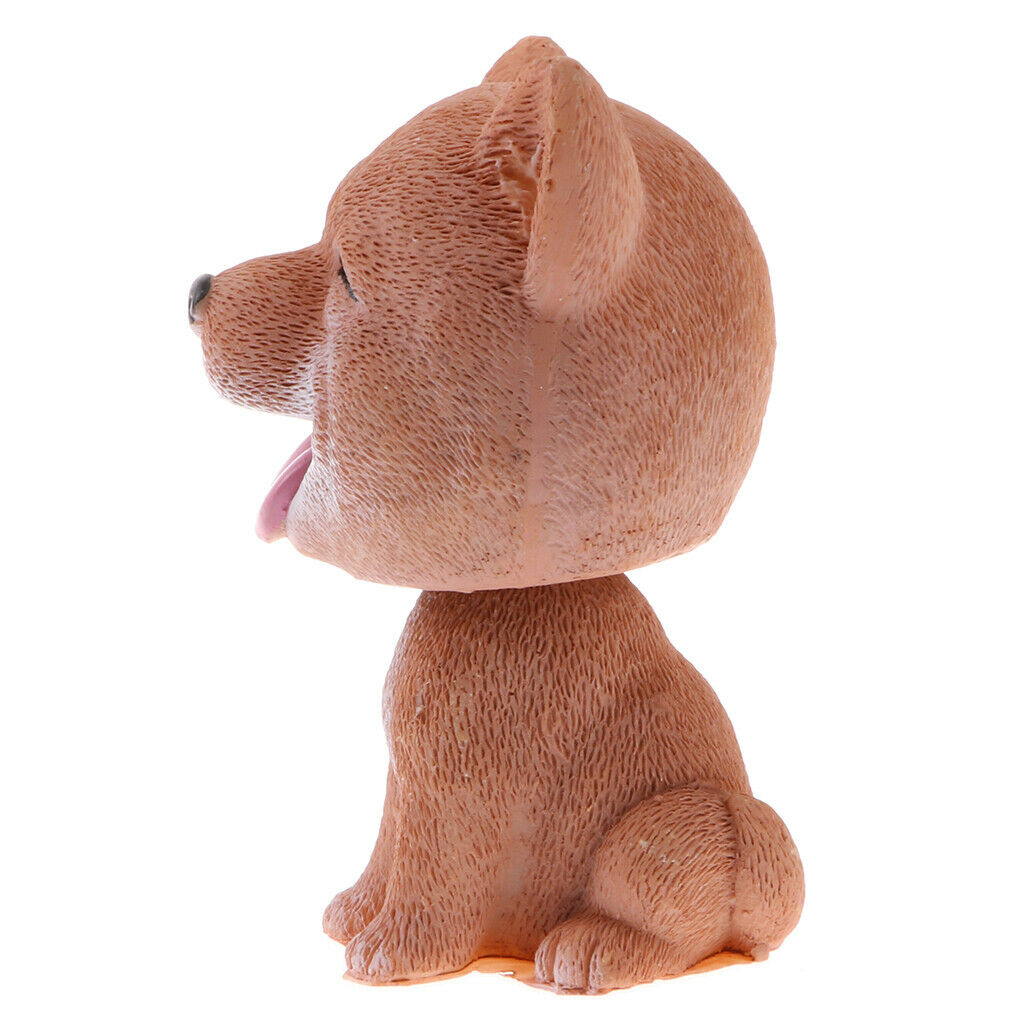 Nodding Shiba Inu Dog Puppy Animal Ornaments Mini Bobble Head Figures Toys