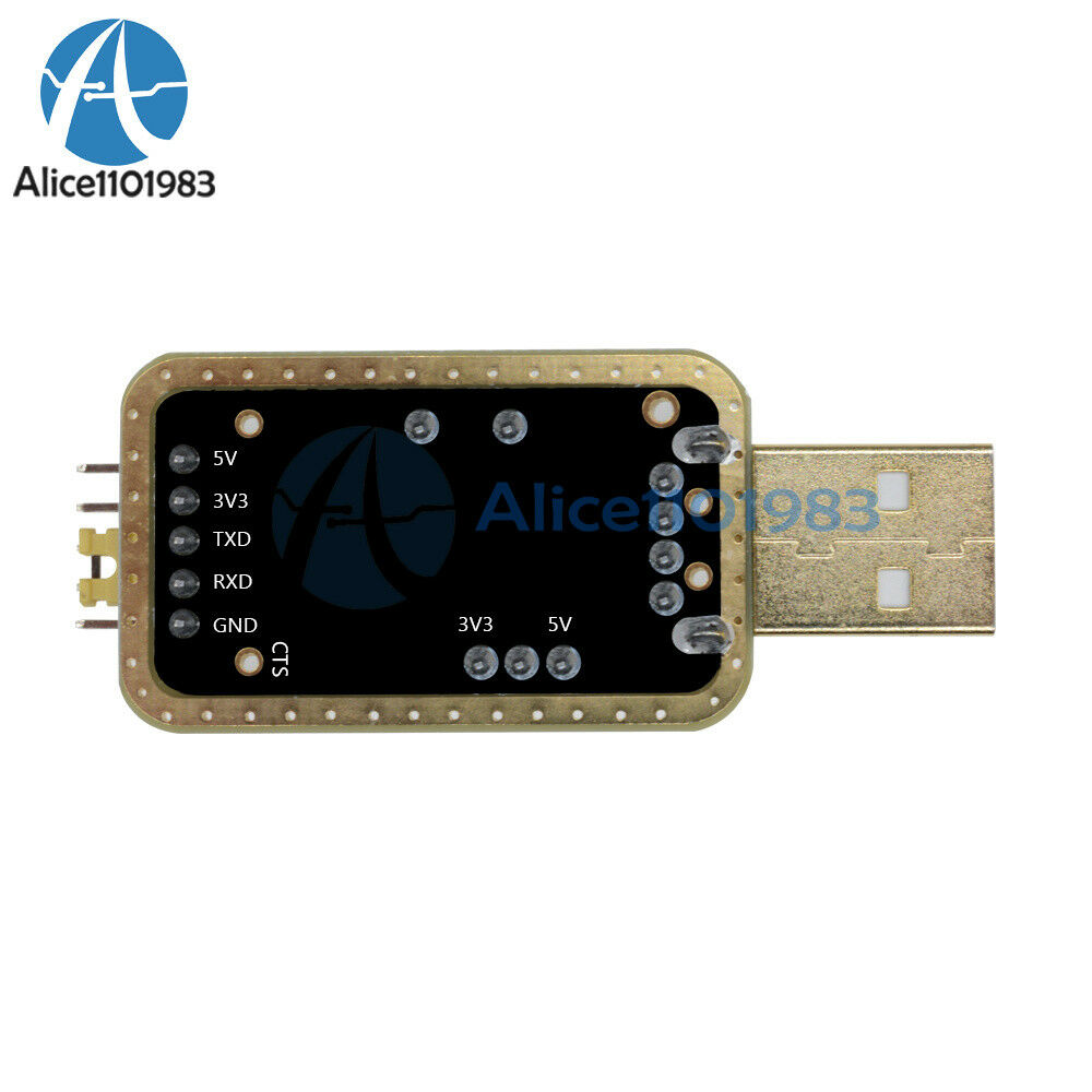 CH340G RS232 Upgrade to USB TTL Auto Converter Adapter STC Brush Module Golden