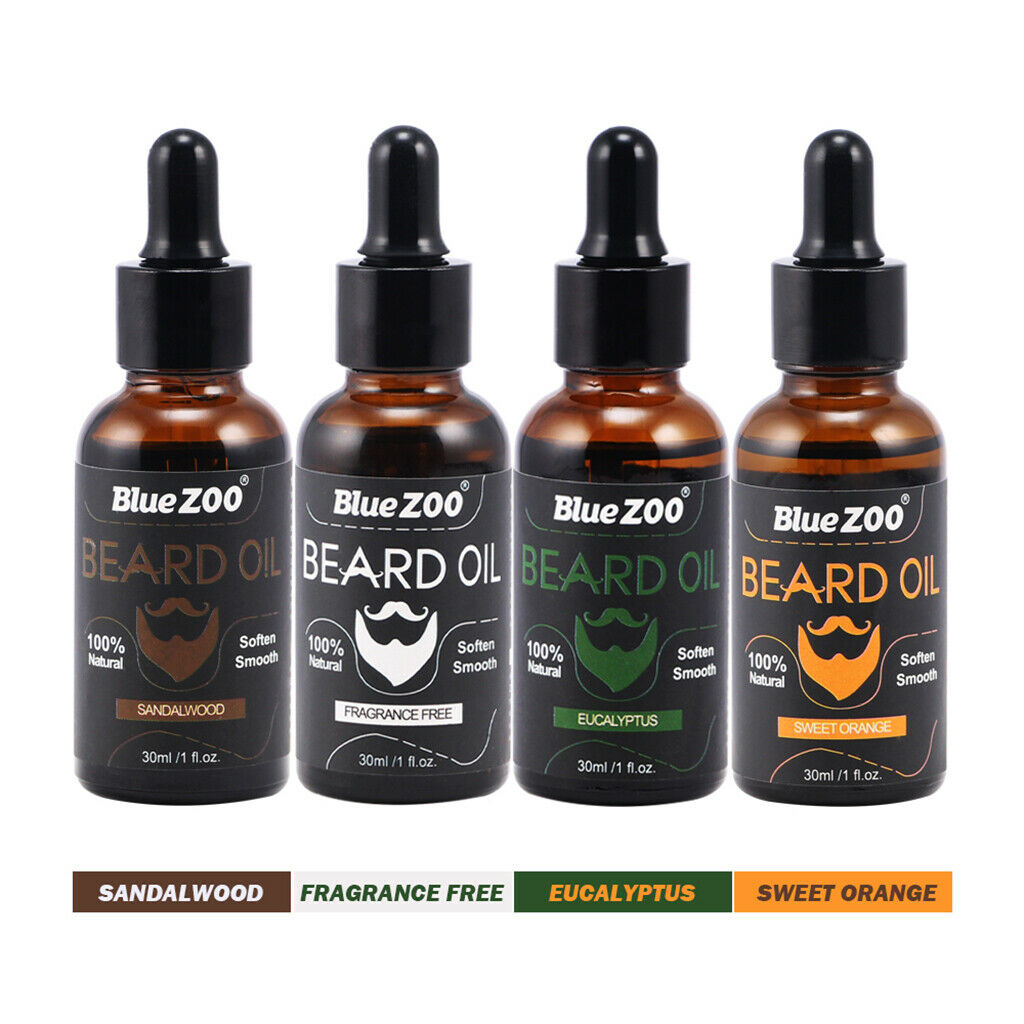 Natural Organic Beard Oil Fast Growth Mustache Moisturizing Eucalyptus