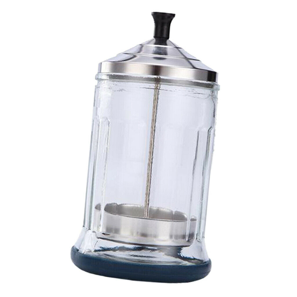 2x Disinfectant Jar Sanitizing Jar Bottle Cup for Barber Scissors Nail Art
