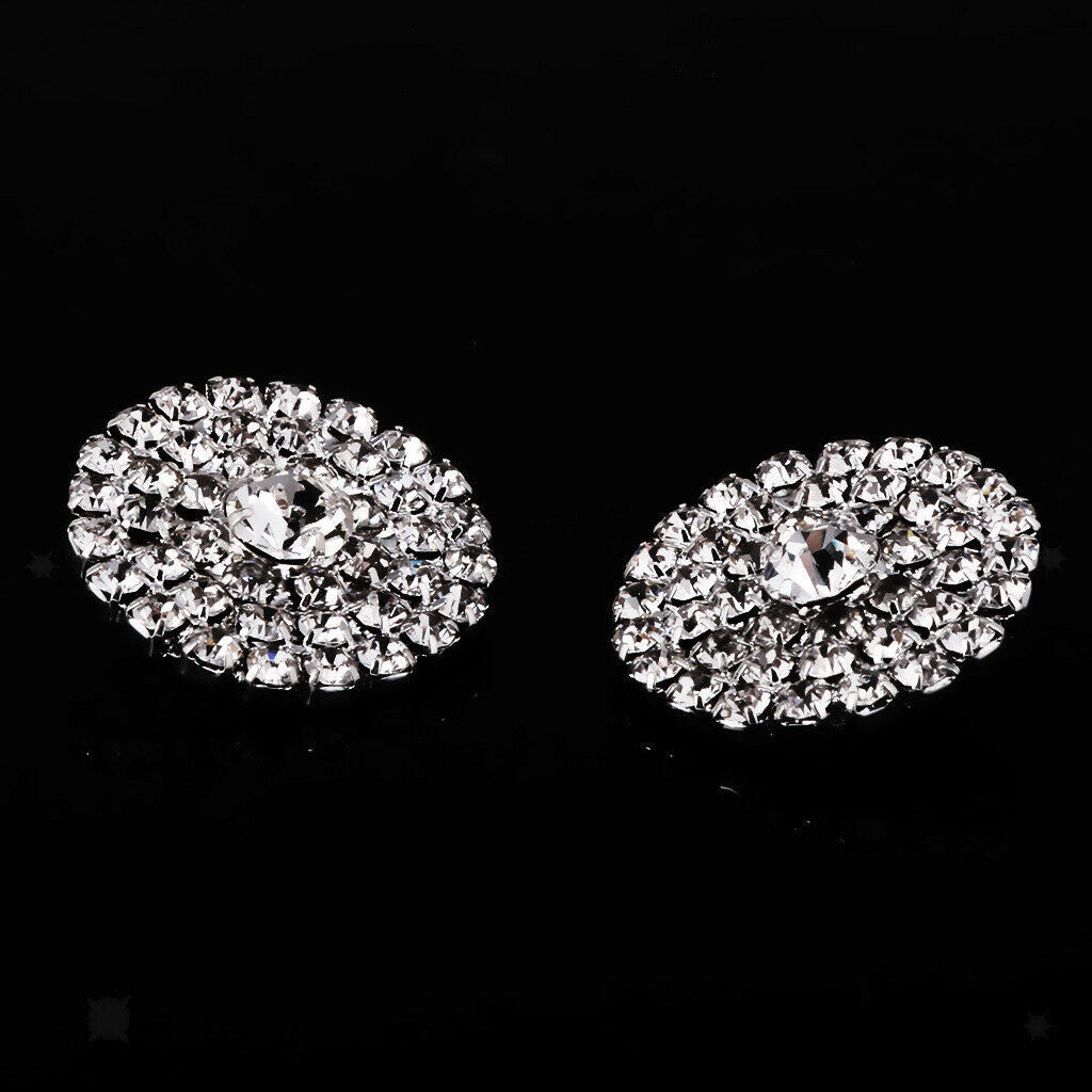 5pcs 21mm Rhinestone Buttons Sew Shank Buttons For Sewing Scrapbooking