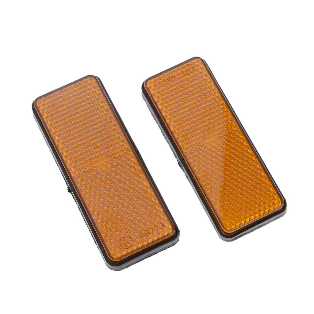 Rectangle Reflectors Universal for Motorcycle ATV Dirt Bike Scooter