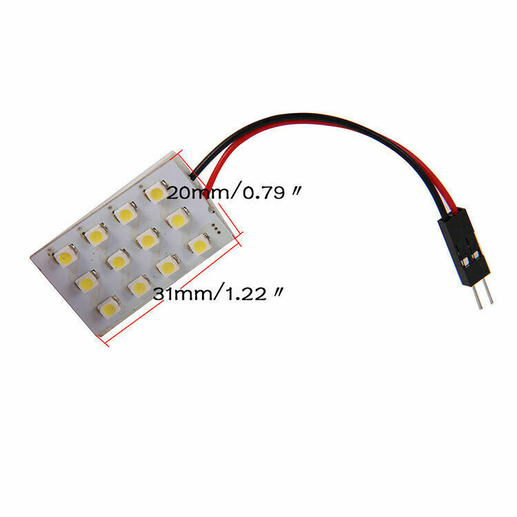 12V Car/Truck Interior Panel 12 SMD LED White Map Dome Light Lamp Universal Fit