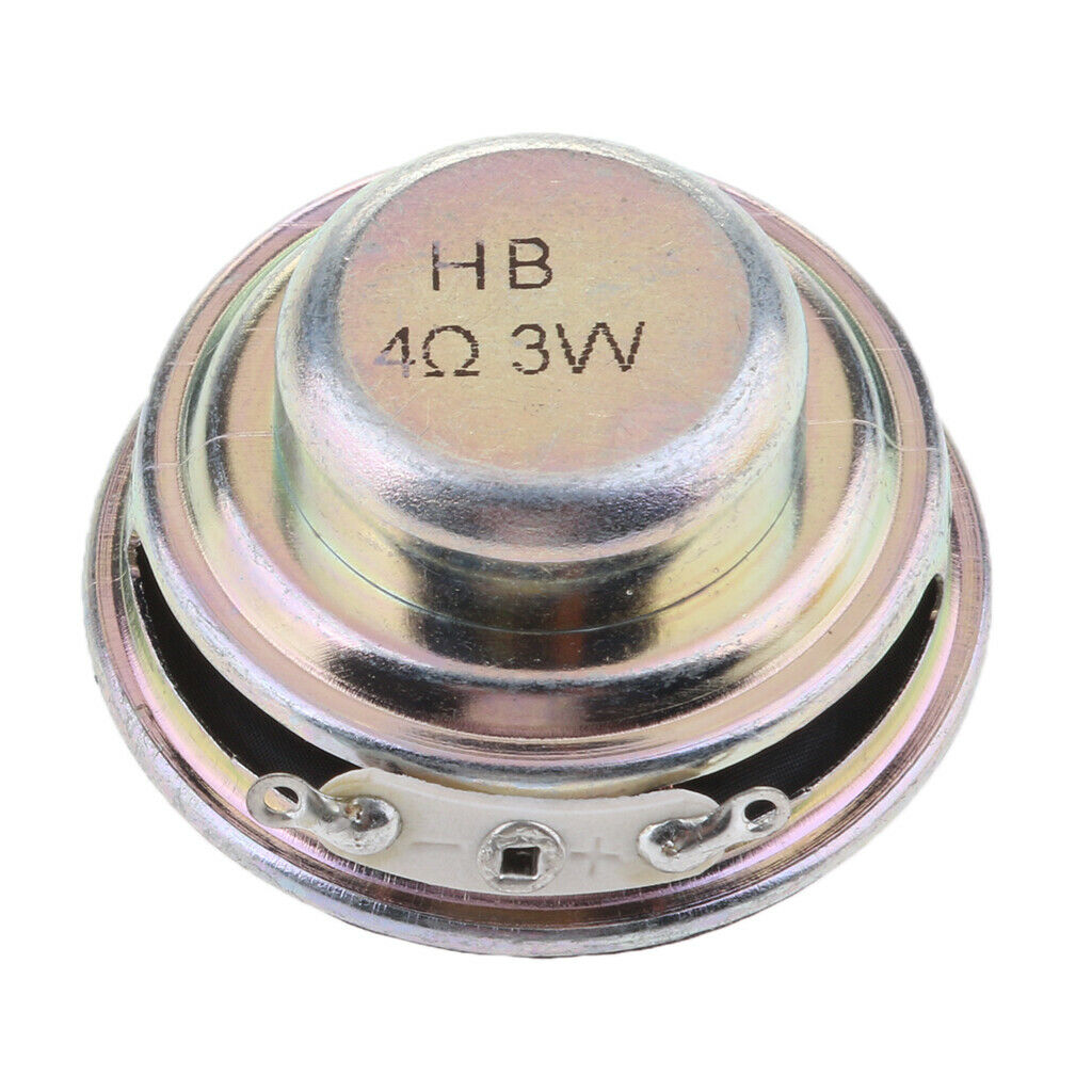 40mm 3W Full Range Audio Speaker Round Loudspeaker Replacement Black