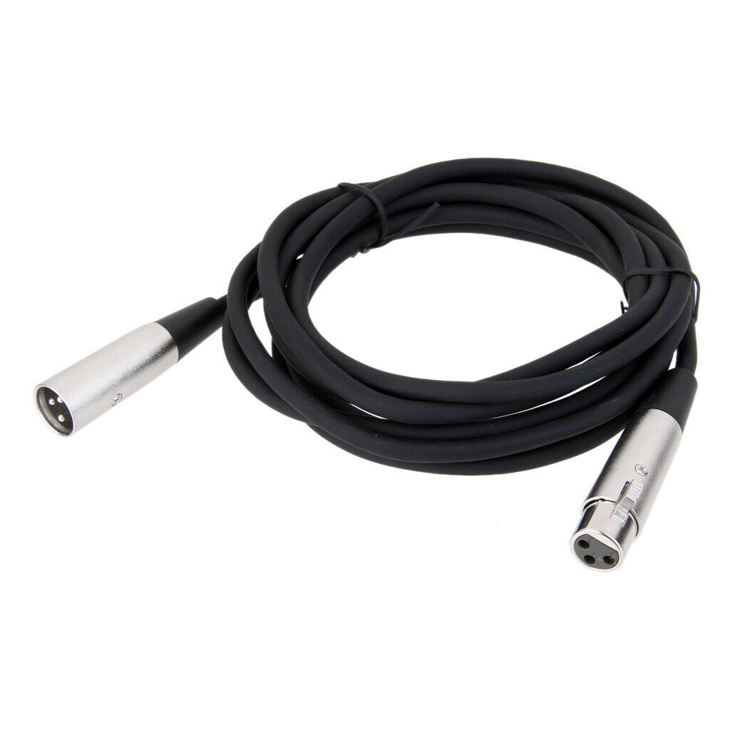 Extended 3 Pin XLR Male To Female Microphone  Microphone Cable Adapter