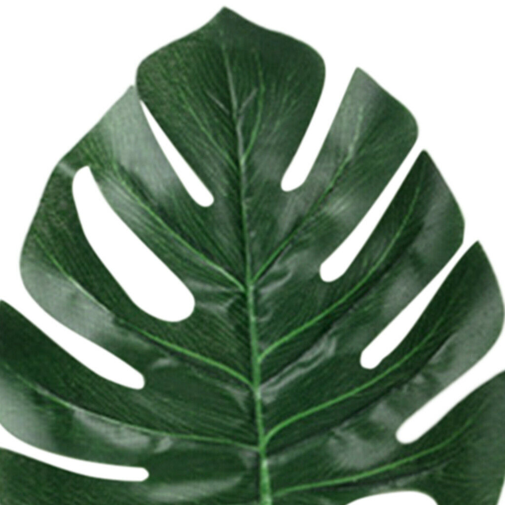 60 Pcs 5 Kinds Artificial Palm Leaves Tropical Plant Leaves Monstera Leaves