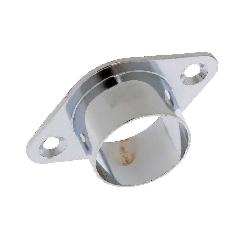 4x Closet Wardrobe Rod Holder Socket End Support Pipe Bracket U-Shaped Flange