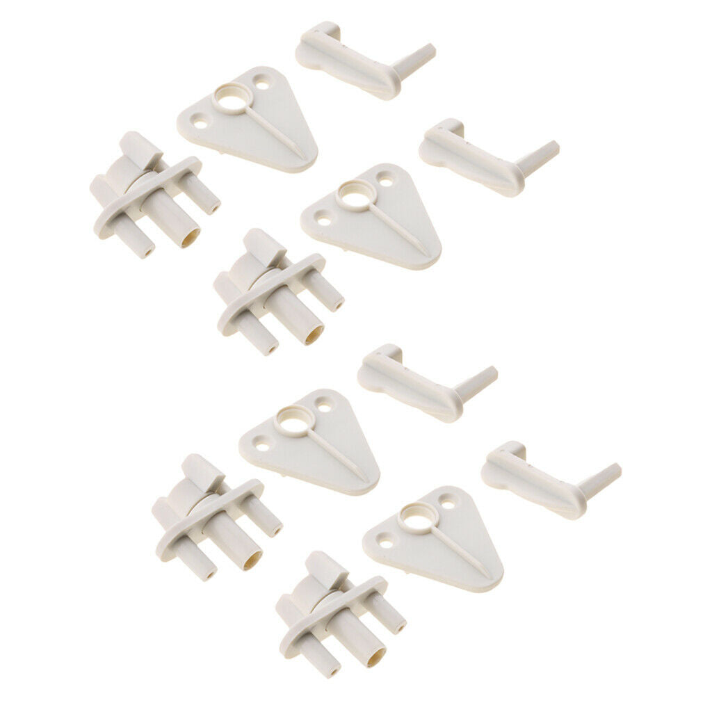 4pcs Gray Pontoon Boat Door Latch for 1 "1-1 / 8" and 1-1 / 4 Tubes