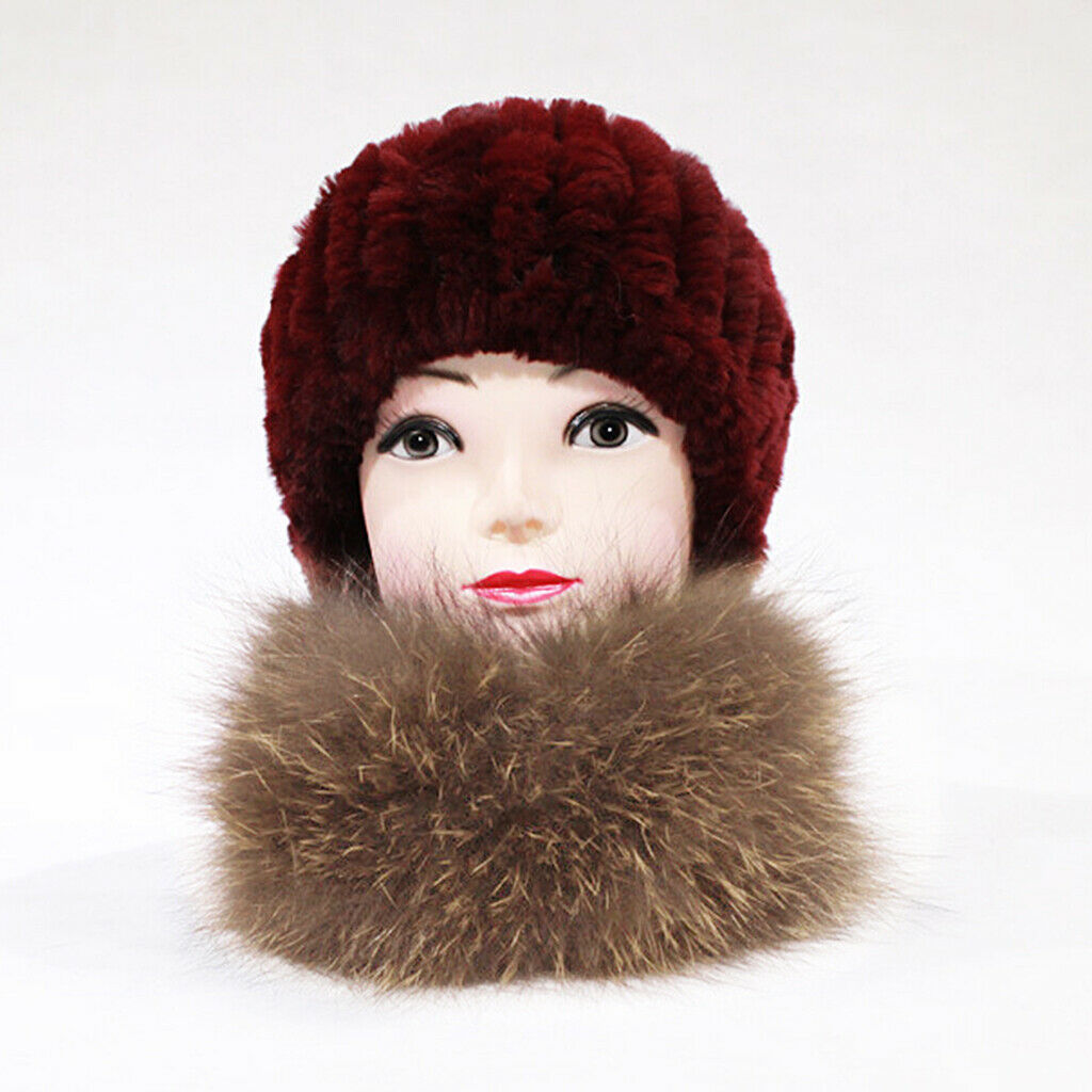 Women Faux Fur Headband Russian Winter Earmuff   Cossack Ski Hat Khaki