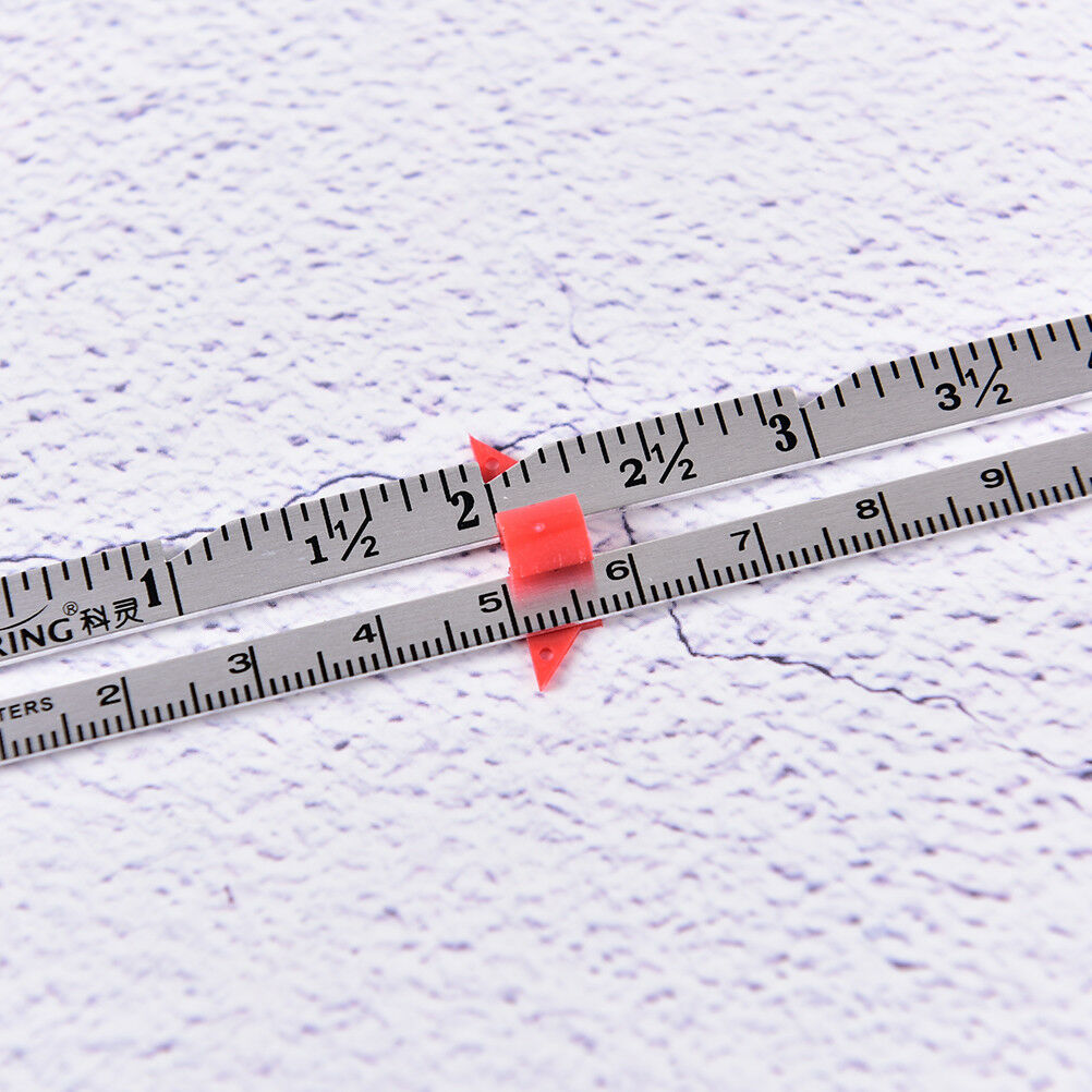 1X 15cm Hemline sewing gauge ruler cloth sewing measure gauging tailorin.l8