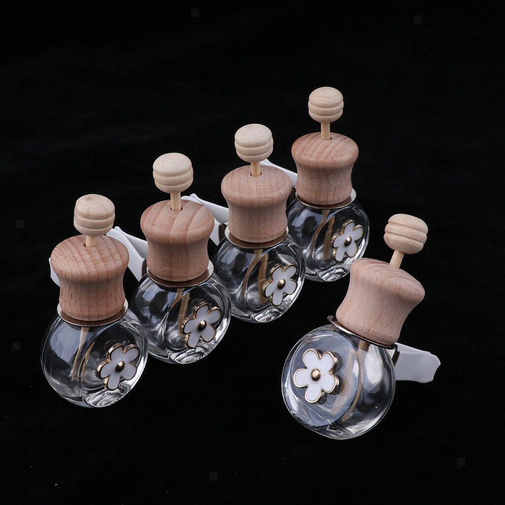 20Pack Transparent Empty Decorative Car Hanging Perfume Bottle 8ml+6ml