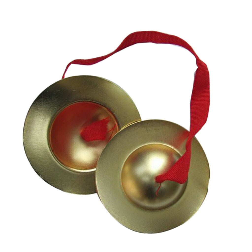 9cm Copper Finger Cymbal Hand Percussion Instruments Gift Toys for Child
