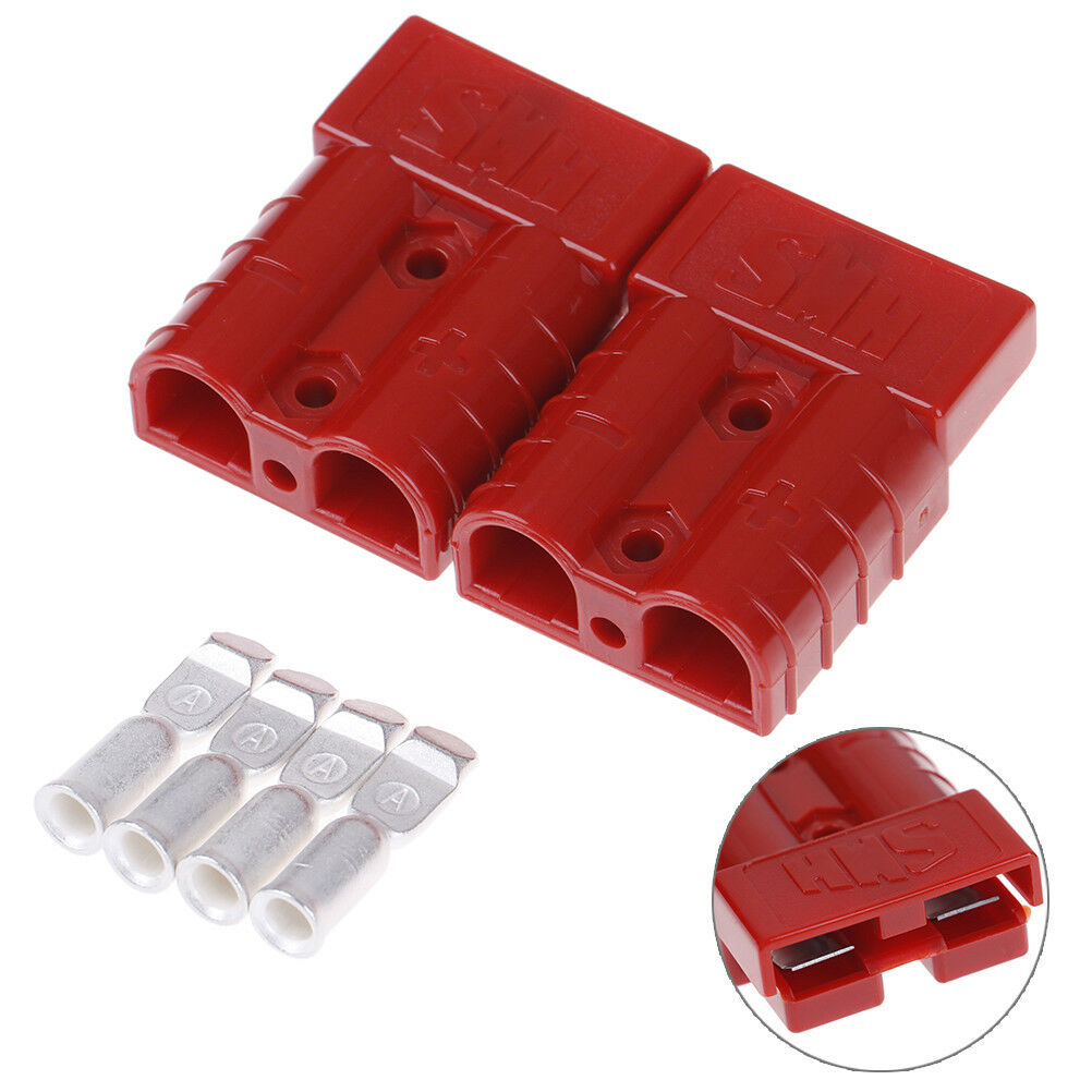 2x 50A 600V car battery quick connect disconnect power wire cable connector p SJ