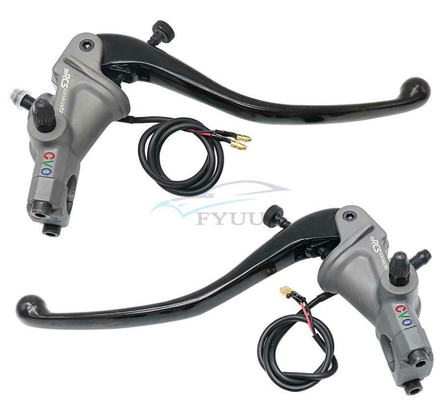 2PC (Left + Right) 19RCS Motorcycle Brake Master Cylinder Clutch 22MM Universal