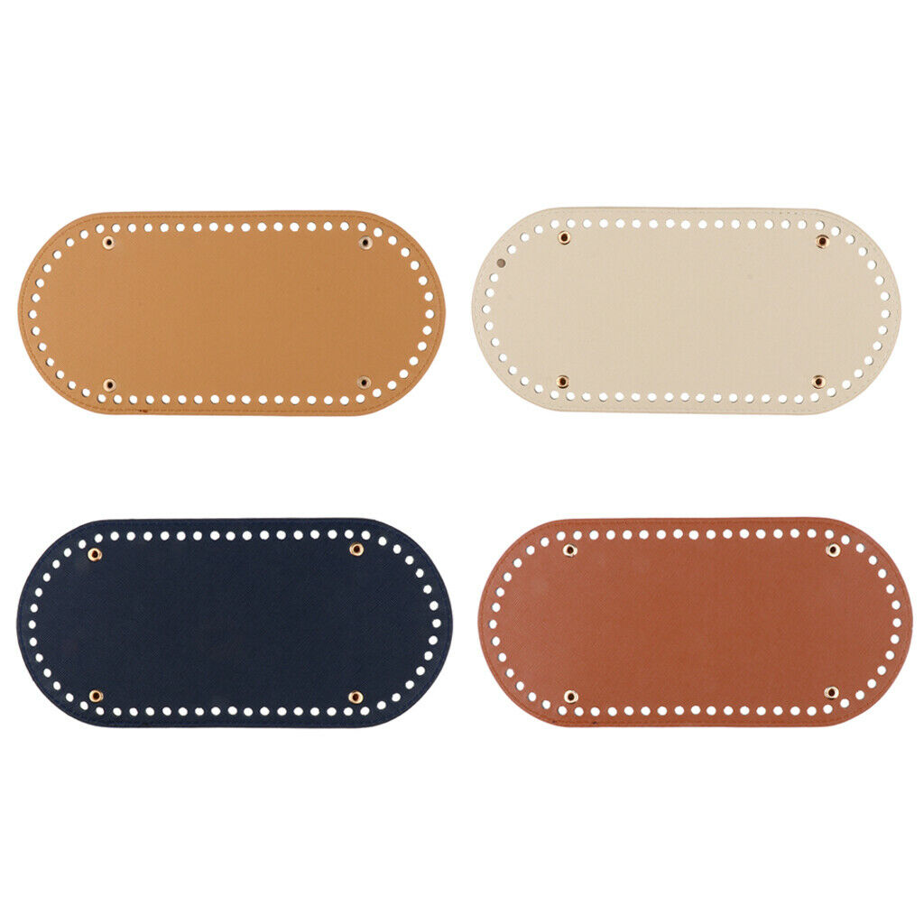 4pcs Knit PU Bag Pad Bottom Base Shaper Pet Bag Cushion 60 Holes 4 Colors