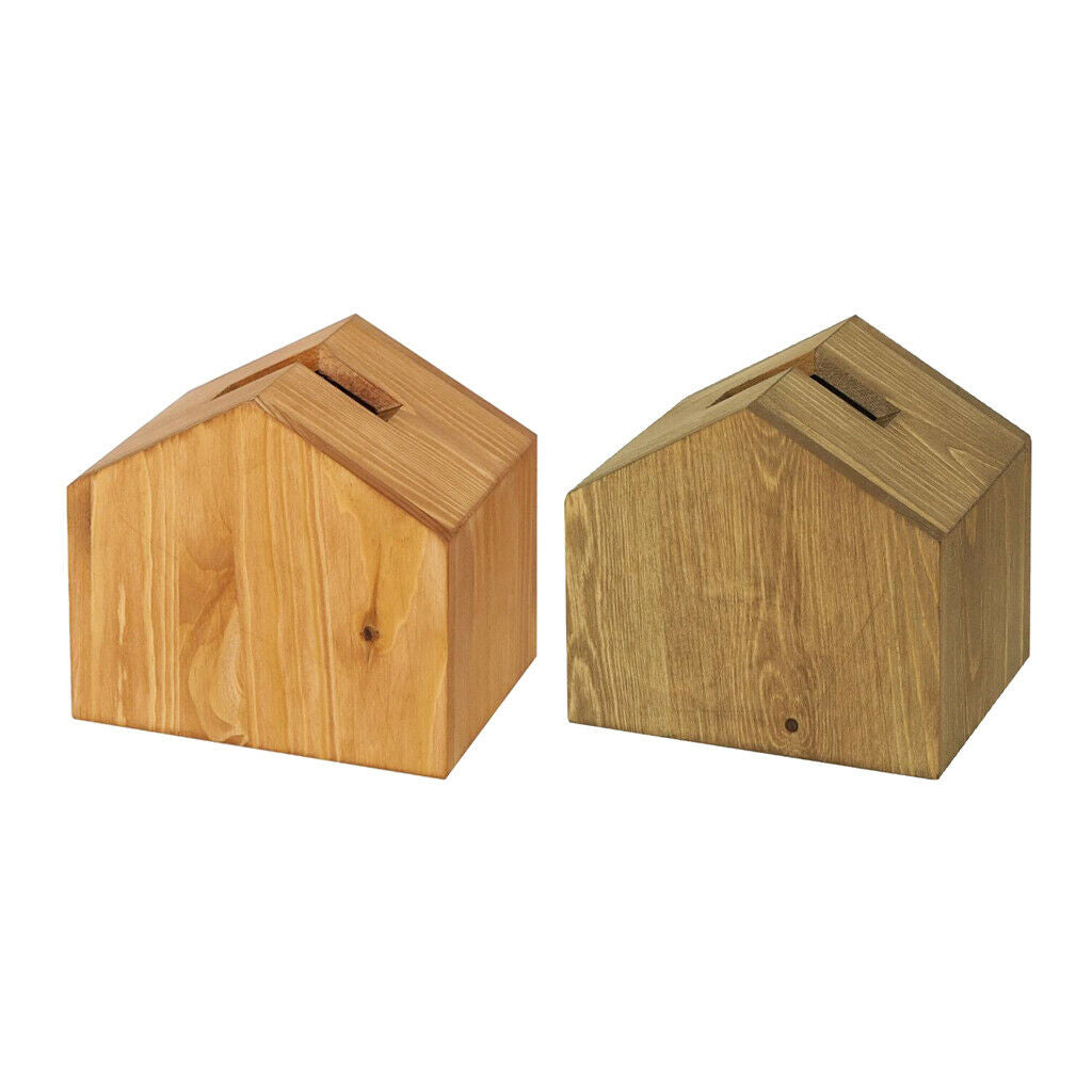 Wooden Tissue Box Cover Home Car Office Paper Napkin Holder Case Coffee