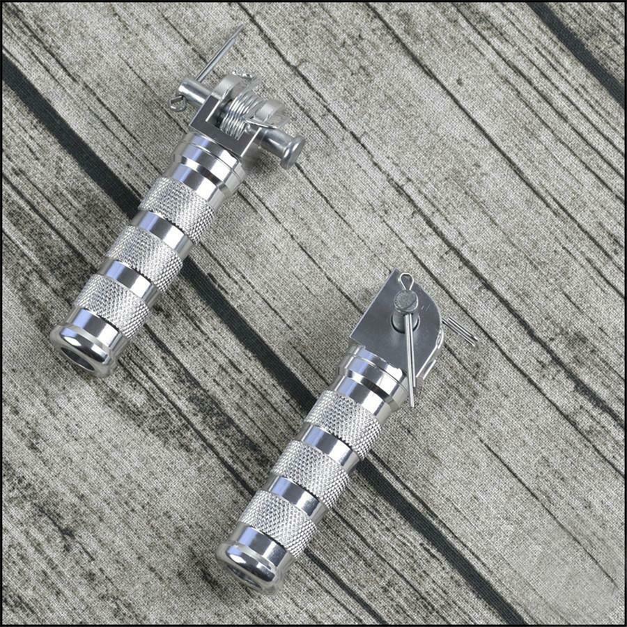 2Pcs Retro Motorcycle Modified Foot Pedal Foor CNC Aluminum Alloy Universal