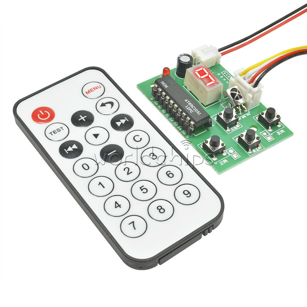 DC 5v 2-phase Stepper Motor Driver Controller Board Adjustable Speed + Remote