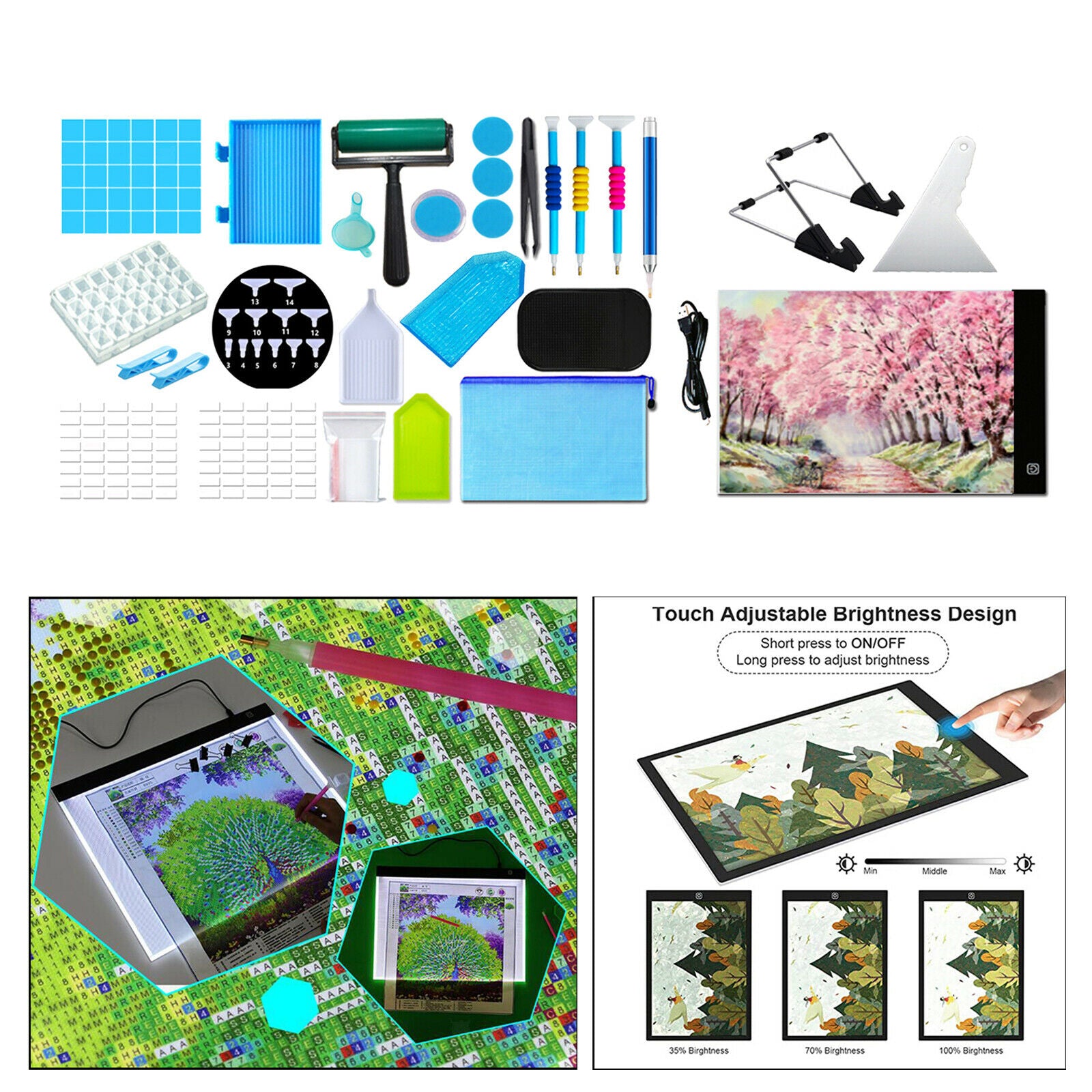 Diamond Painting Tools and Accessories with 28 Slots Diamond Painting Craft