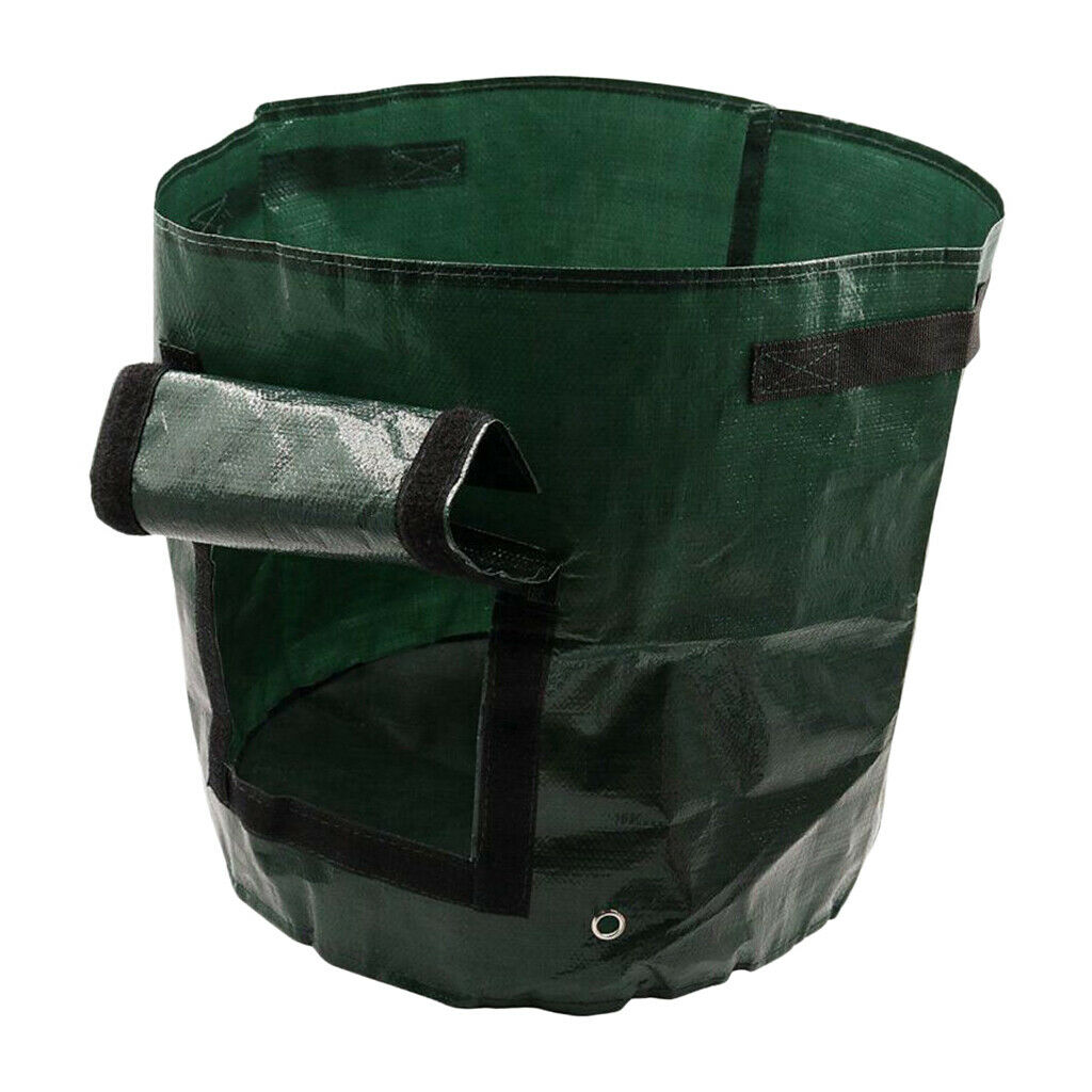 3Pcs 7 Gallon Garden Potato Grow Bags Container with Handles Flap Sturdy