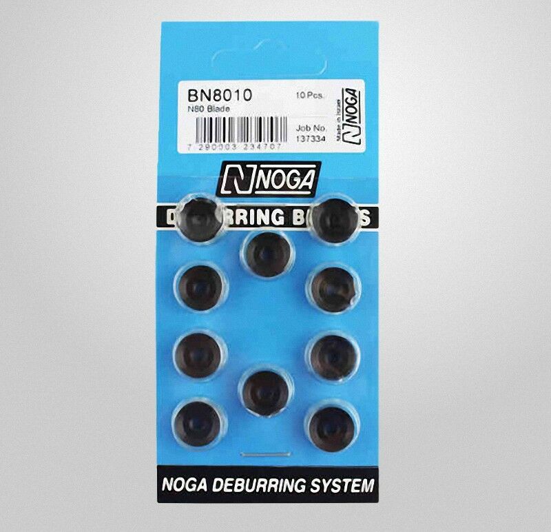 New NOGA BN8010 Double Edge Cutting Deburring Tool 10Pcs N80 Blades