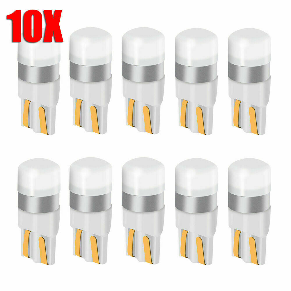 10x T10 White Canbus LED Bulb W5W 3030 SMD Car Width Light Interior Reading Lamp