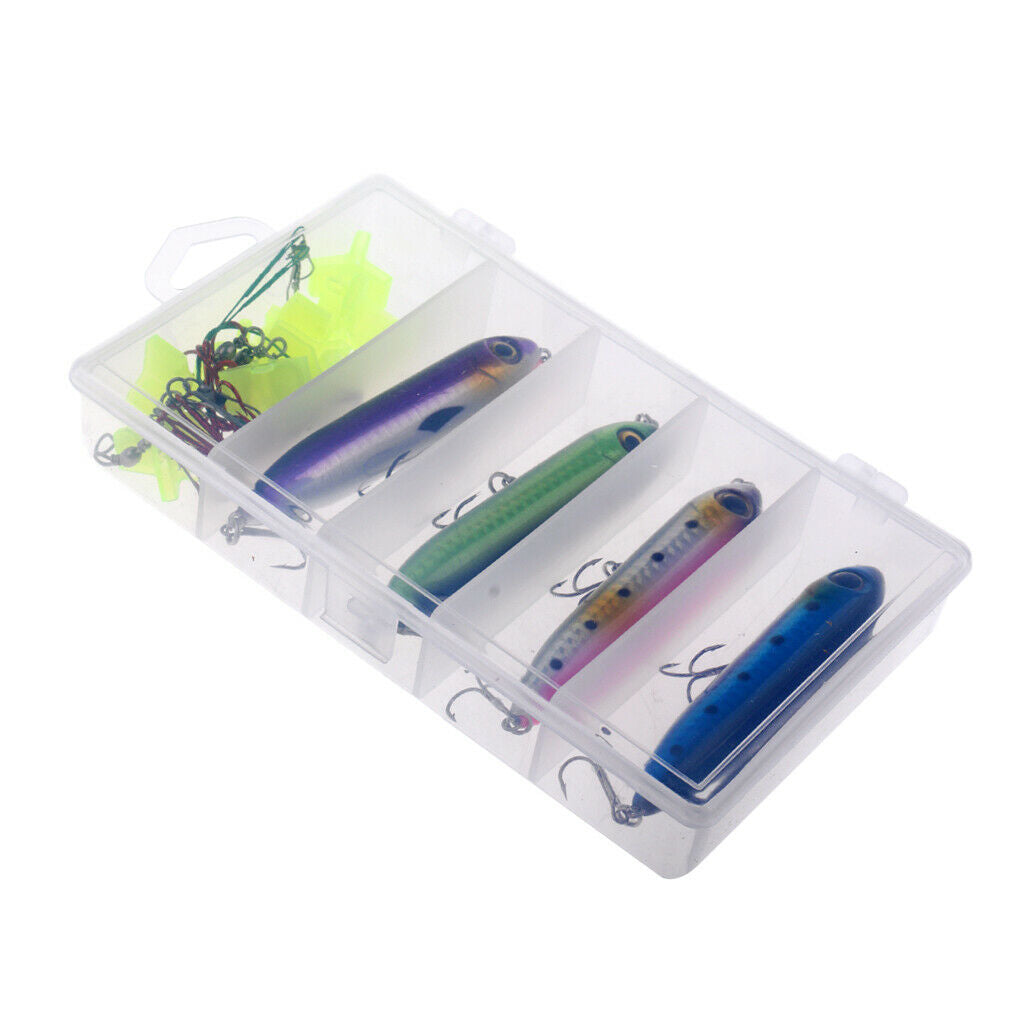 27pcs Bait Fishing Lures Hard Floating Water Fisherman Kit