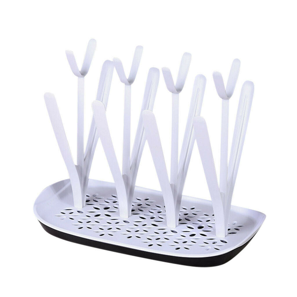 Baby Nursing Bottle Drying Rack Drain Tray Bottle Pacifier Organizer Drainer