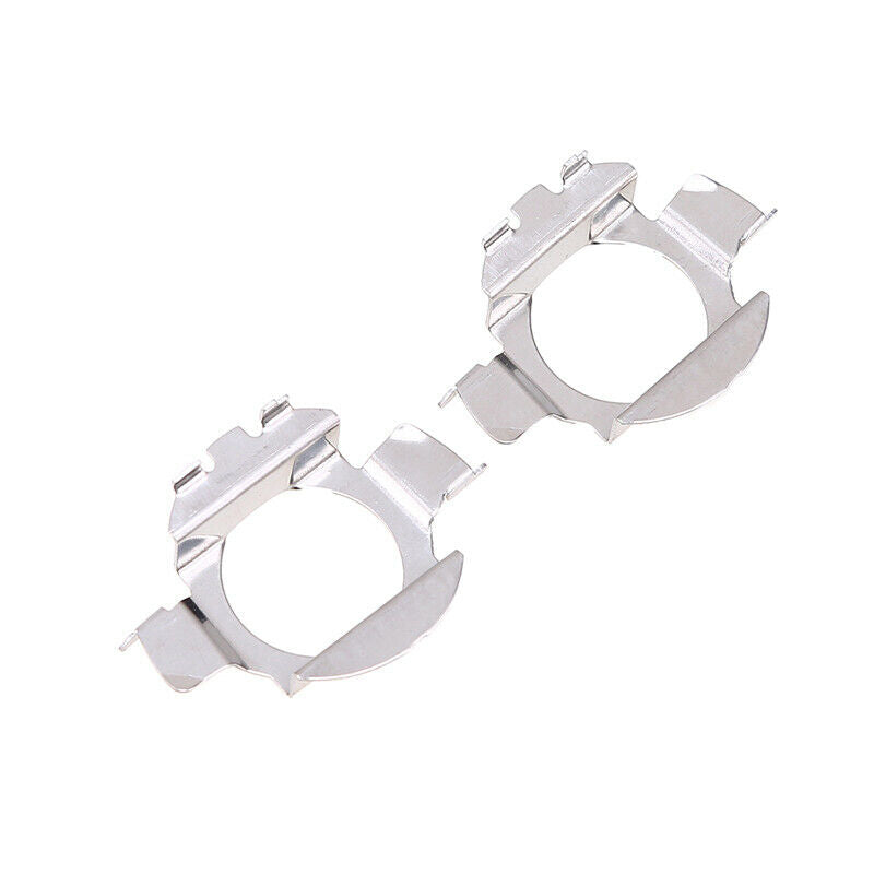 2Pcs H7 LED Car Sliver Bulbs Base Holders Retainer Clips Adapters For VW Bora