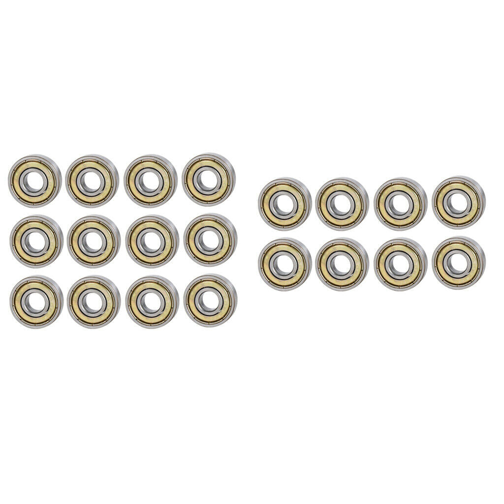 20 Count Skateboard Bearings Premium Carbon Steel for Longboard Skate Board