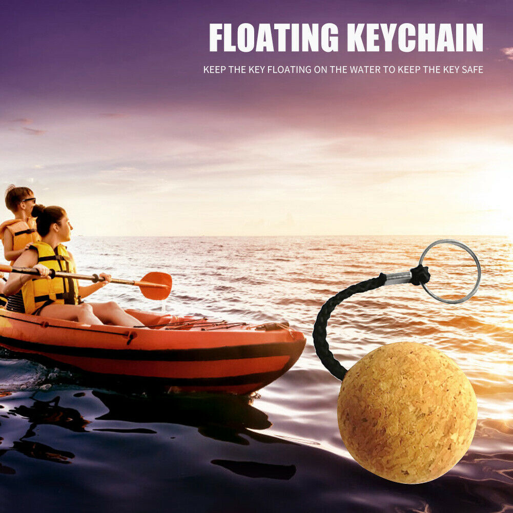 50mm Boat Floating Cork Keyring Water Buoyant Ball Floating Kayak Float Keycha