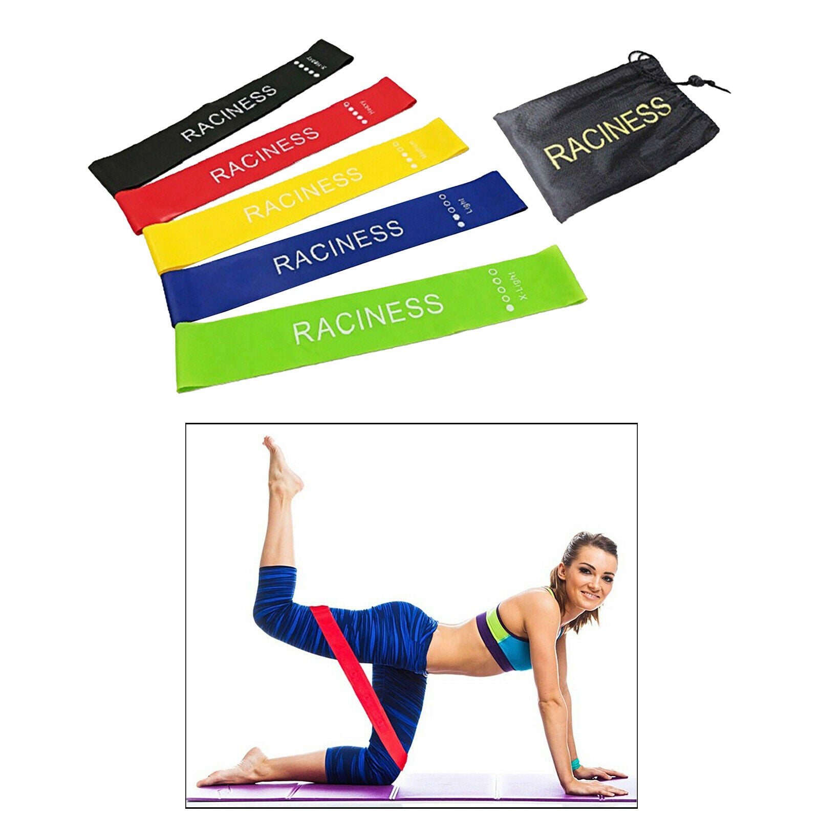 5pcs Resistance Bands Physical Gym Fitness Training Bands Fitness Gifts